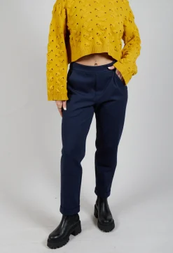 Sarah Pacini Trousers^Tailored Trousers in Navy