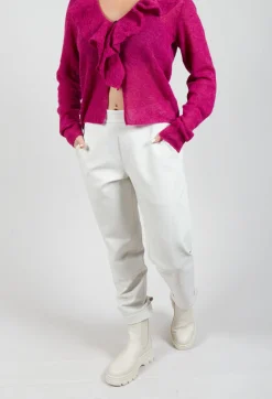Sarah Pacini Trousers^Tailored Trousers in Off White