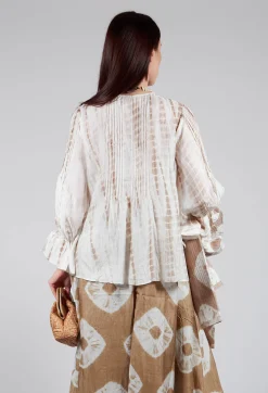 Bianco Levrin Shirts & Blouses^Tana Shirt in Beige and Cream