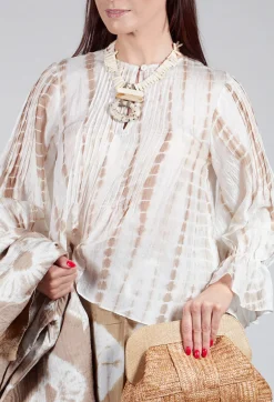 Bianco Levrin Shirts & Blouses^Tana Shirt in Beige and Cream