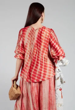 Bianco Levrin Shirts & Blouses^Tana Shirt in Coral and Cream