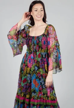Rene Derhy Dresses^Tanialys Dress in Black Floral Print