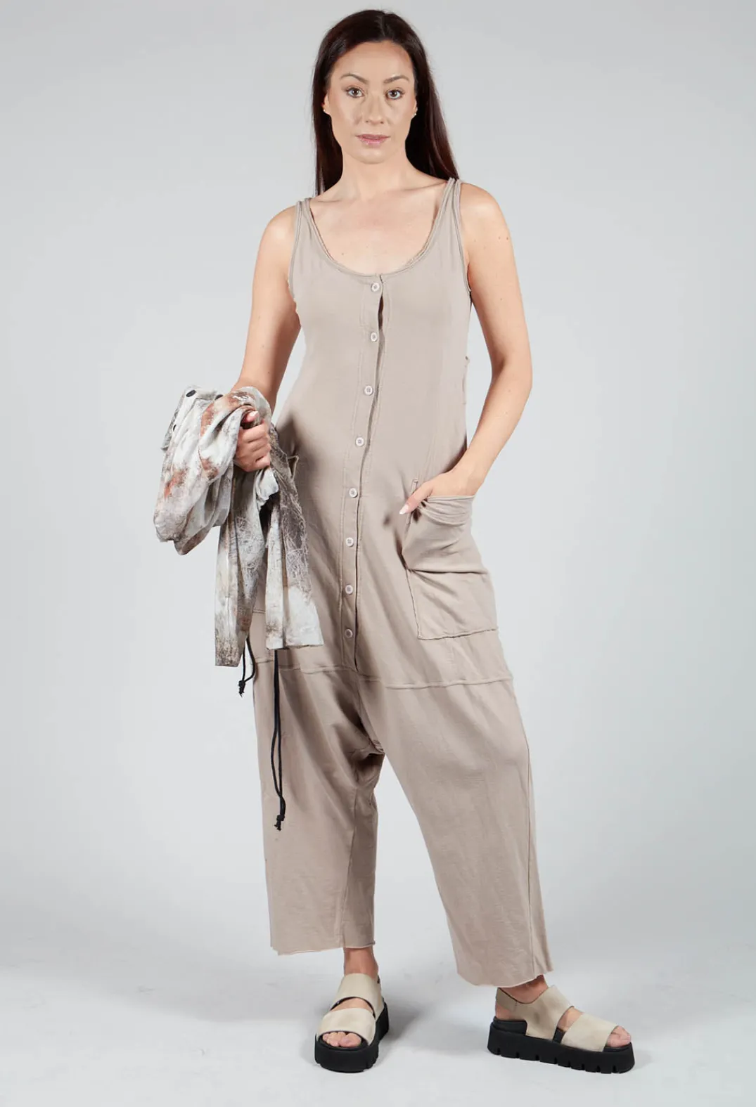 Pal Offner Jumpers^Tank Overall in Greige
