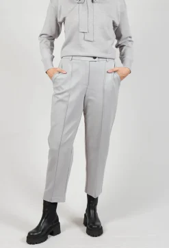 Mei Meij Trousers^Tapered Jersey Trousers in Perla