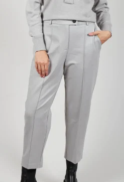 Mei Meij Trousers^Tapered Jersey Trousers in Perla