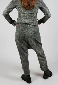 Rundholz Black Label Trousers^Tapered Leg Drop Crotch Trousers in Defender Print