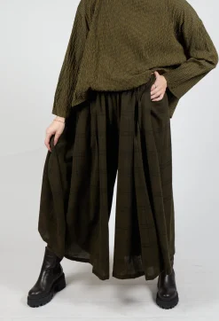 Apuntob Trousers^Tartan Trousers in Military Green
