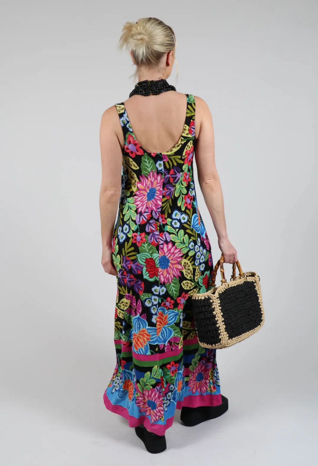 Rene Derhy Dresses^Tayana Dress in Black Floral Print