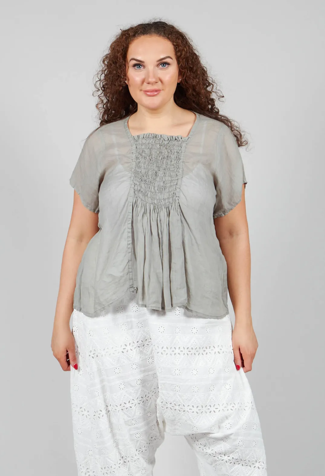 Privatsachen Shirts & Blouses^Teileisten Blouse in Salbei Green