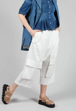 High Trousers^Telltale Trousers in White
