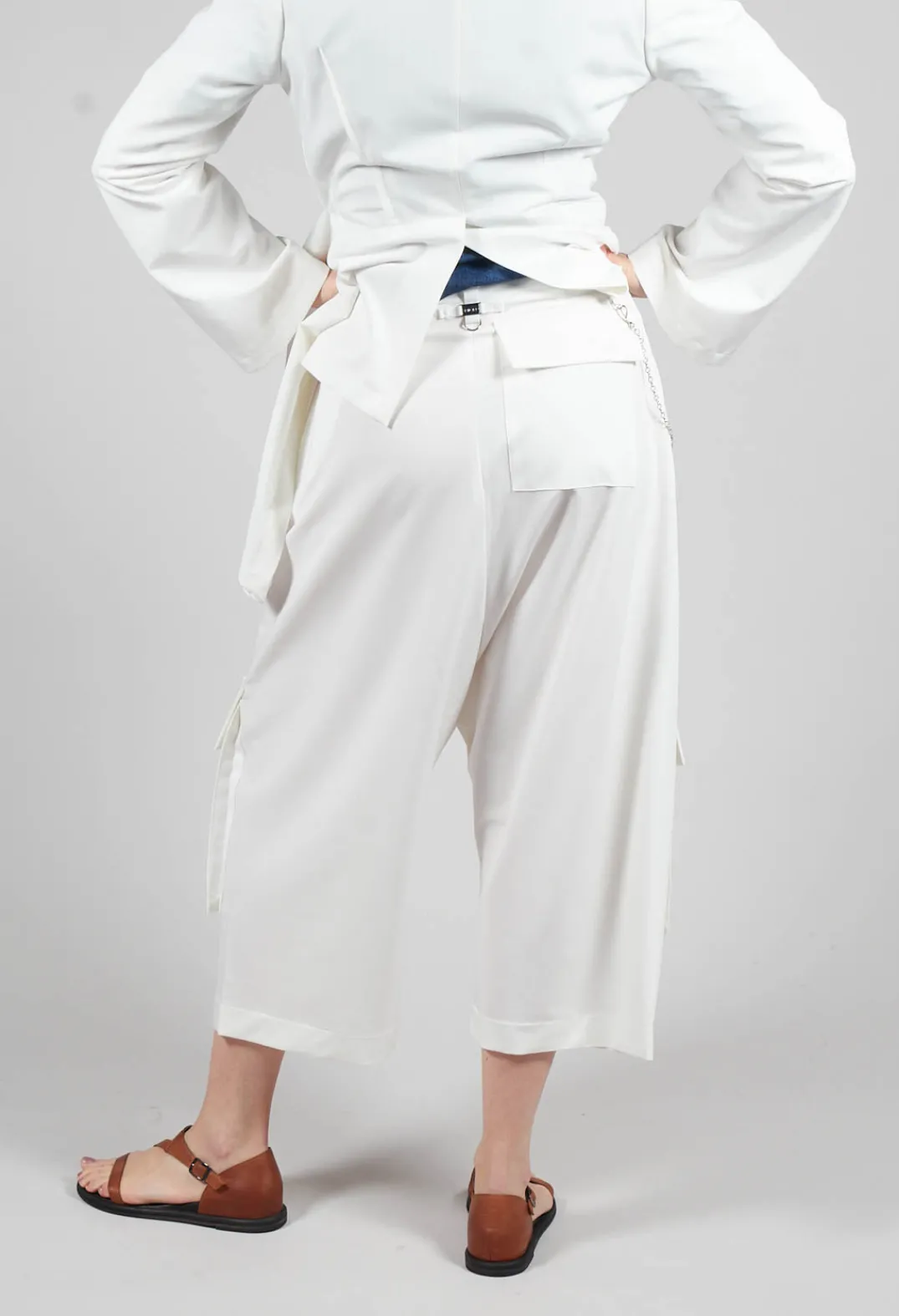 High Trousers^Telltale Trousers in White