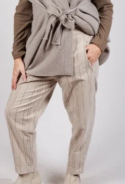 Mama B Trousers^Terra PR Trousers in Tpins Gesso
