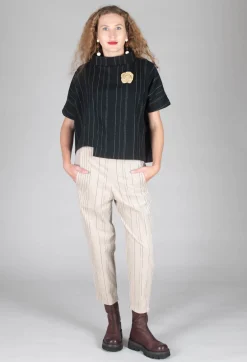 Mama B Trousers^Terra PR Trousers in Tpins Gesso