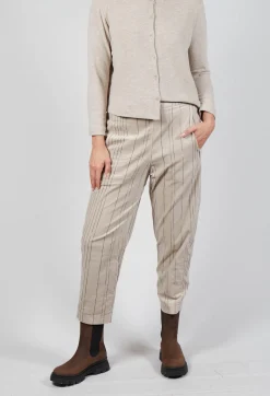 Mama B Trousers^Terra PR Trousers in Tpins Gesso