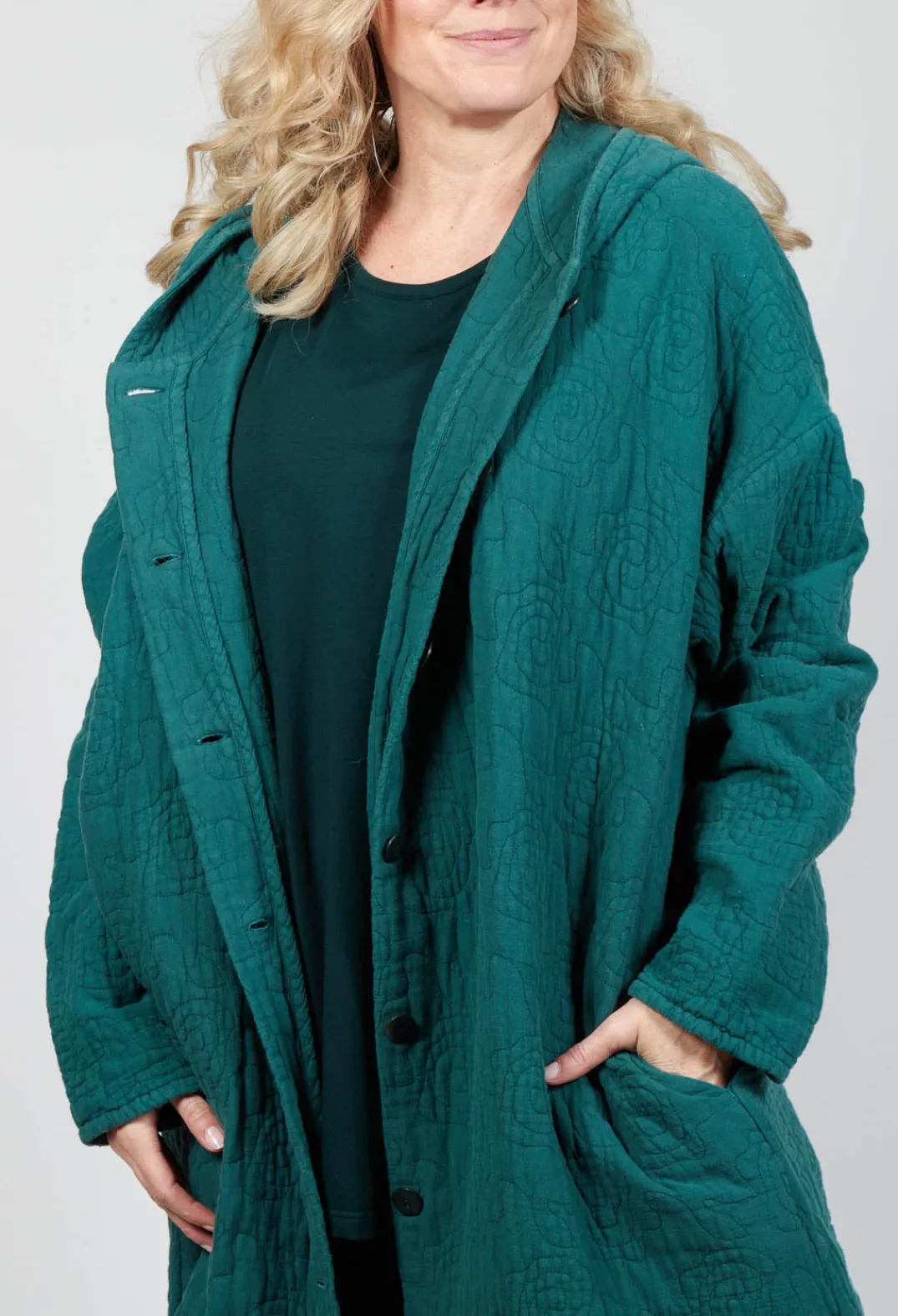 Privatsachen Coats^Terrat Textured Coat in Fidel Green