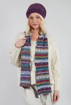Butapana Scarves^Textile Wool Scarf in Iris