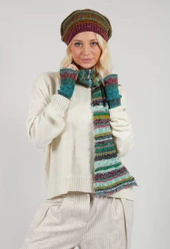 Butapana Scarves^Textile Wool Scarf in Turquoise