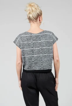 Sarah Pacini Jumpers^Textured Boxy Jumper in Black