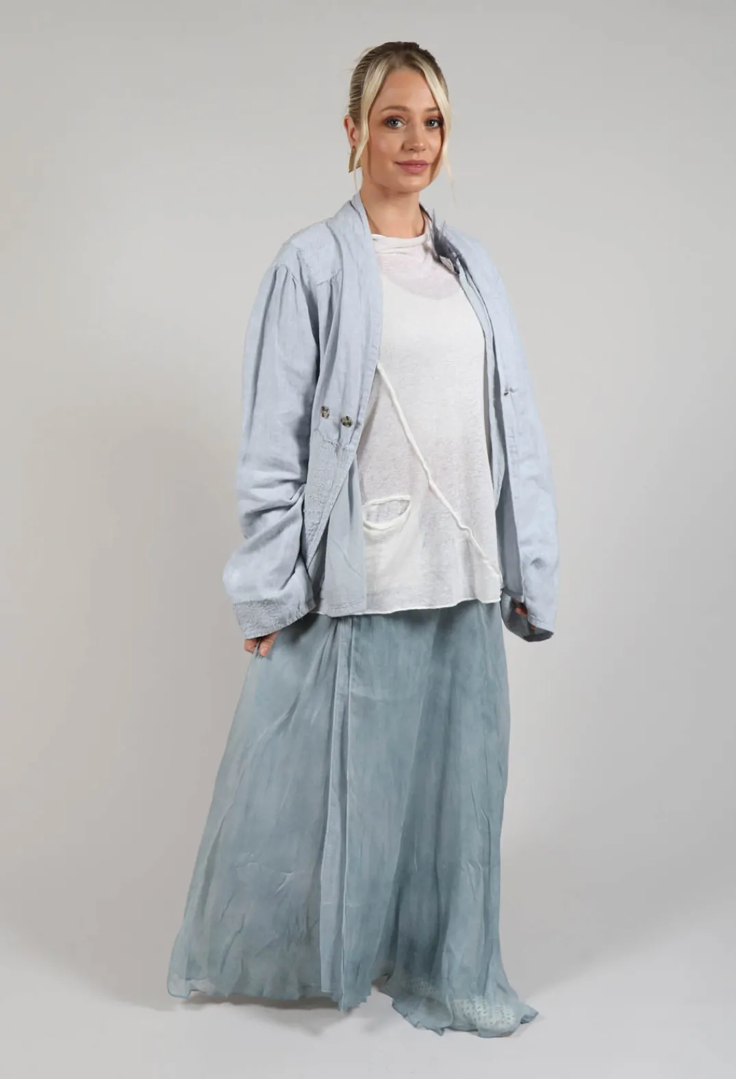 Umit Unal Jackets^Textured Jacket in Original Cool Blue