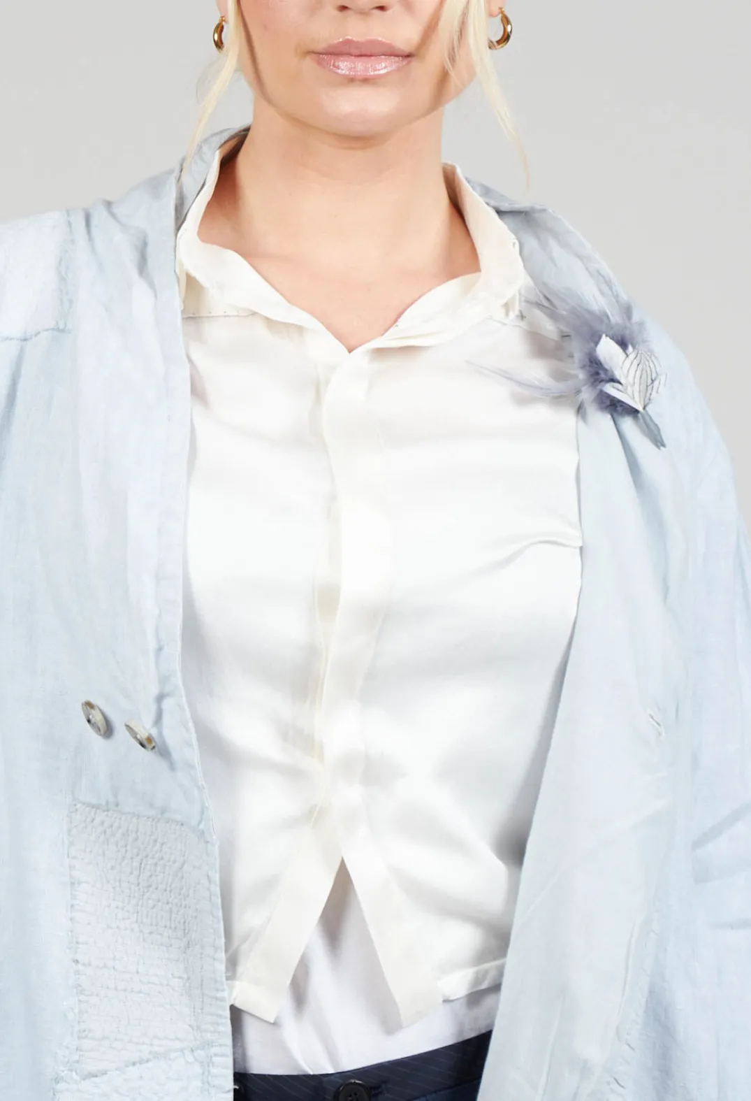 Umit Unal Jackets^Textured Jacket in Original Cool Blue