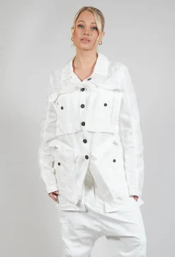 Rundholz Dip Jackets^Textured Jacket in Starwhite