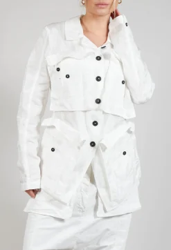 Rundholz Dip Jackets^Textured Jacket in Starwhite