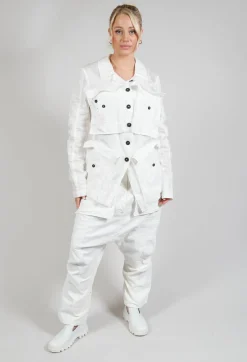 Rundholz Dip Jackets^Textured Jacket in Starwhite