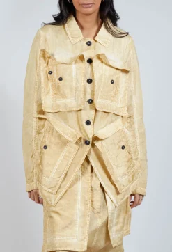 Rundholz Dip Jackets^Textured Jacket in Wax Cloud