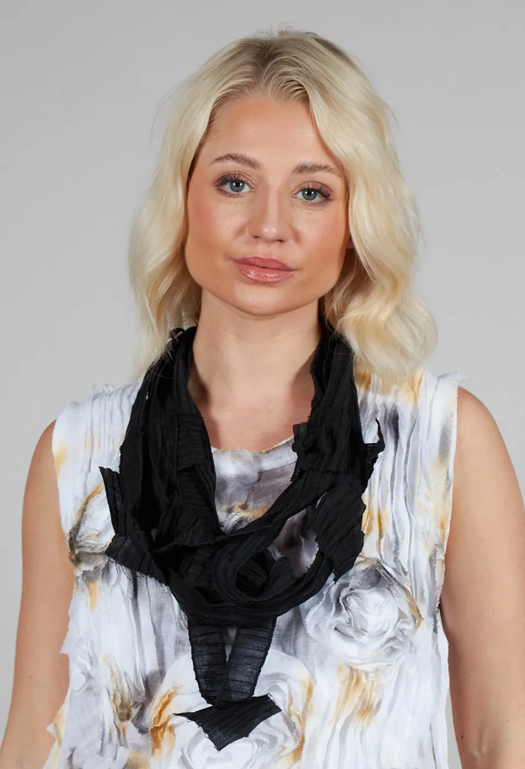 Tadashi Necklaces^Textured Long Necklace in Black