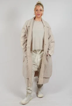 Rundholz Dip Coats^Textured Overcoat in Eraser Mel