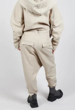 Rundholz Dip Trousers^Textured Straight Leg Trousers in Eraser Mel