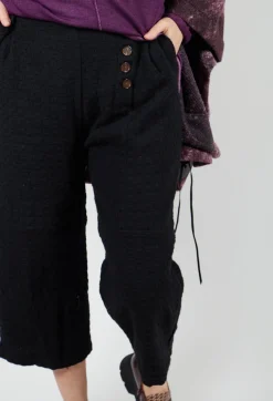 Aleksandr Manamis Trousers^Textured Trousers in Black