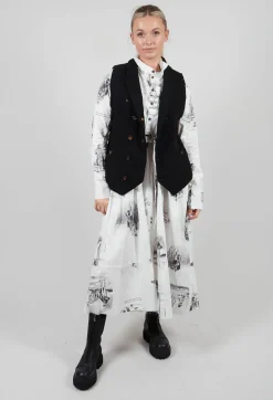 Aleksandr Manamis Jackets^Textured Waistcoat in Black