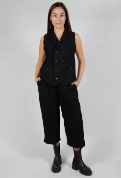 Aleksandr Manamis Jackets^Textured Waistcoat in Black