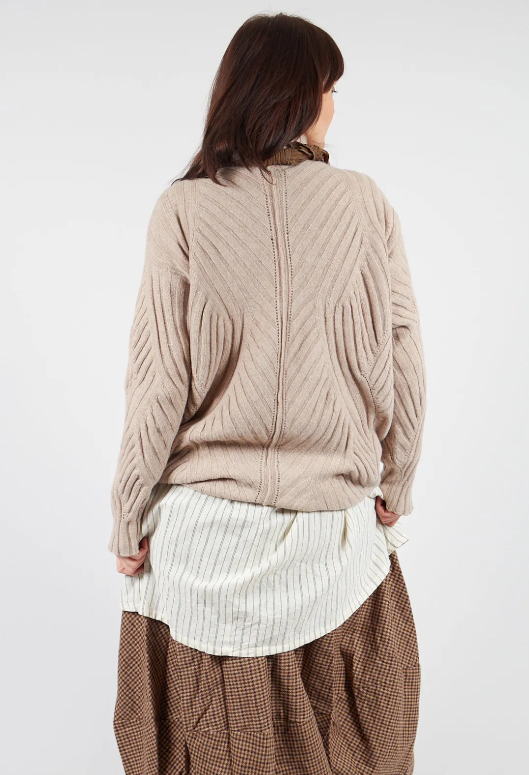 Marc Point Jumpers^Thick Knit Jumper in Beige