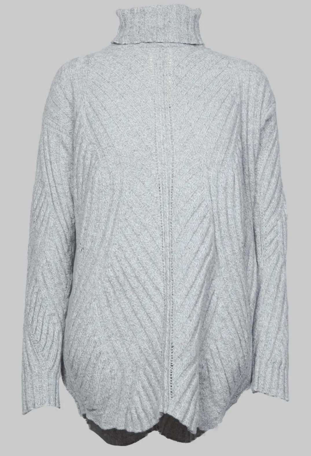Marc Point Jumpers^Thick Knit Jumper in Grey