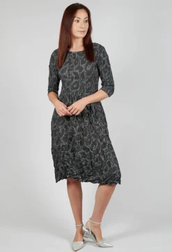 Alquema Dresses^Three Quarter Sleeve Smash Dress in Eye of the Panther