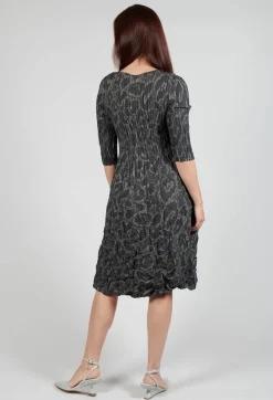 Alquema Dresses^Three Quarter Sleeve Smash Dress in Eye of the Panther
