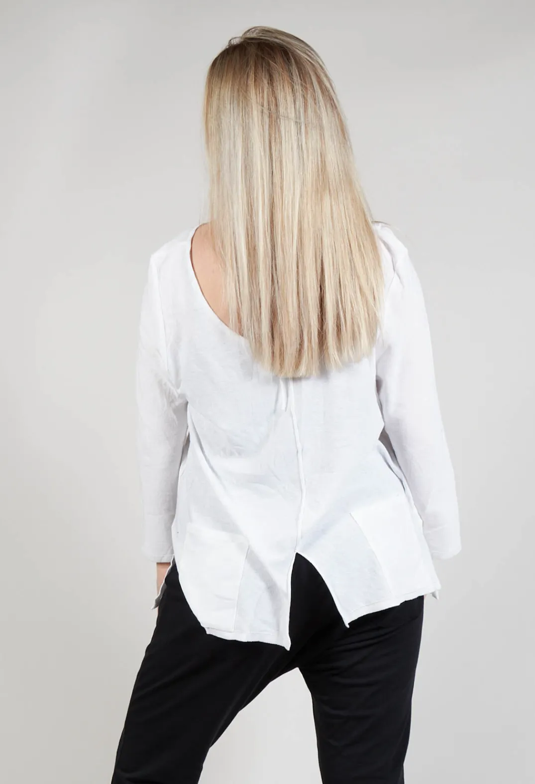 Philomena Christ Jumpers^Tie Back Long Sleeve Top in White