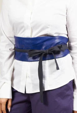 Malloni Belts^Tie Belt in Bluette