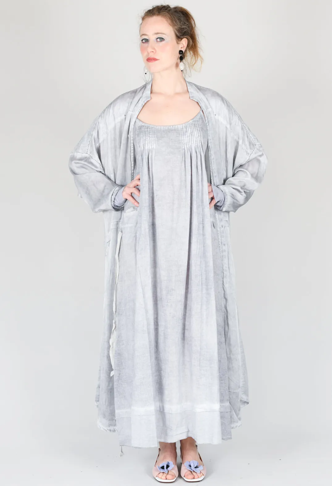 Umit Unal Dresses^Tie Dress in Original Grey