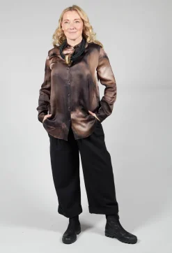 Amici Shirts & Blouses^Tie Dye Long Sleeve Shirt in Multi Brown