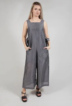 Mei Meij Jumpsuits^Tie Side Jumpsuit in Grey