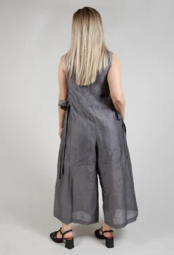 Mei Meij Jumpsuits^Tie Side Jumpsuit in Grey