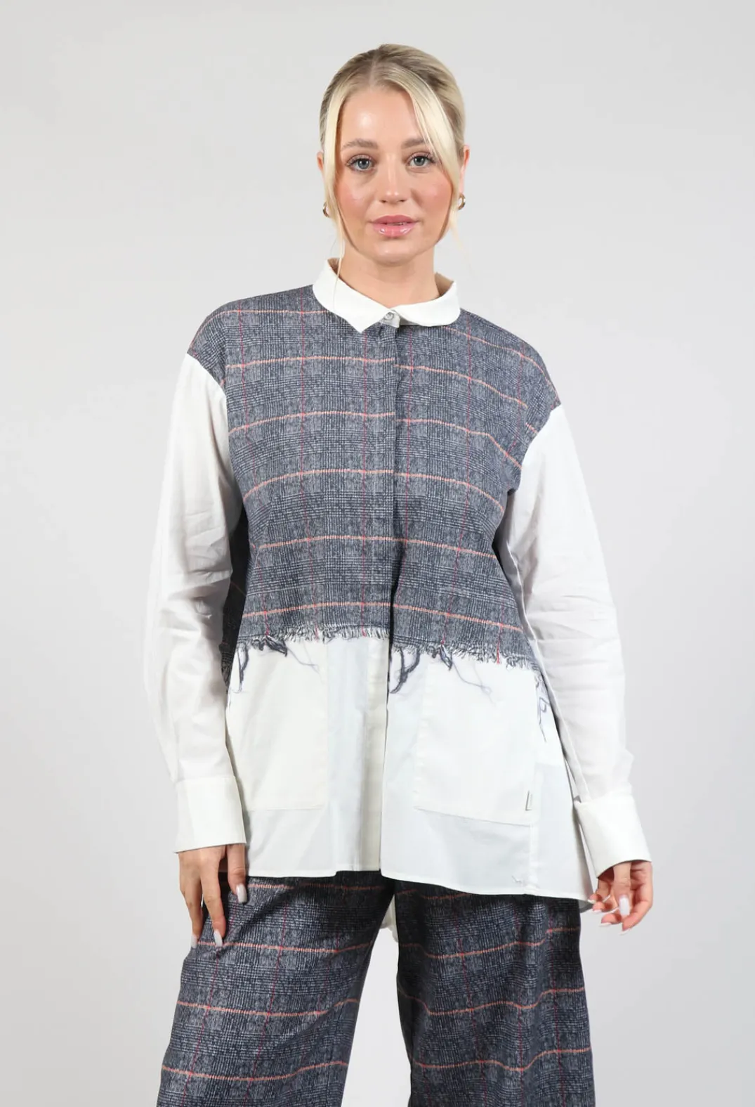 Elemente Clemente Shirts & Blouses^Timani Blouse in Night orange Check