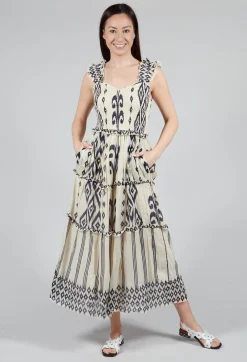 Rene Derhy Dresses^Timeo Aztec Dress in Ecru