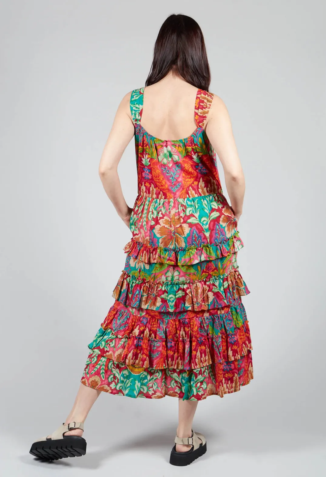 Rene Derhy Dresses^Tonique Dress in Red Floral Print