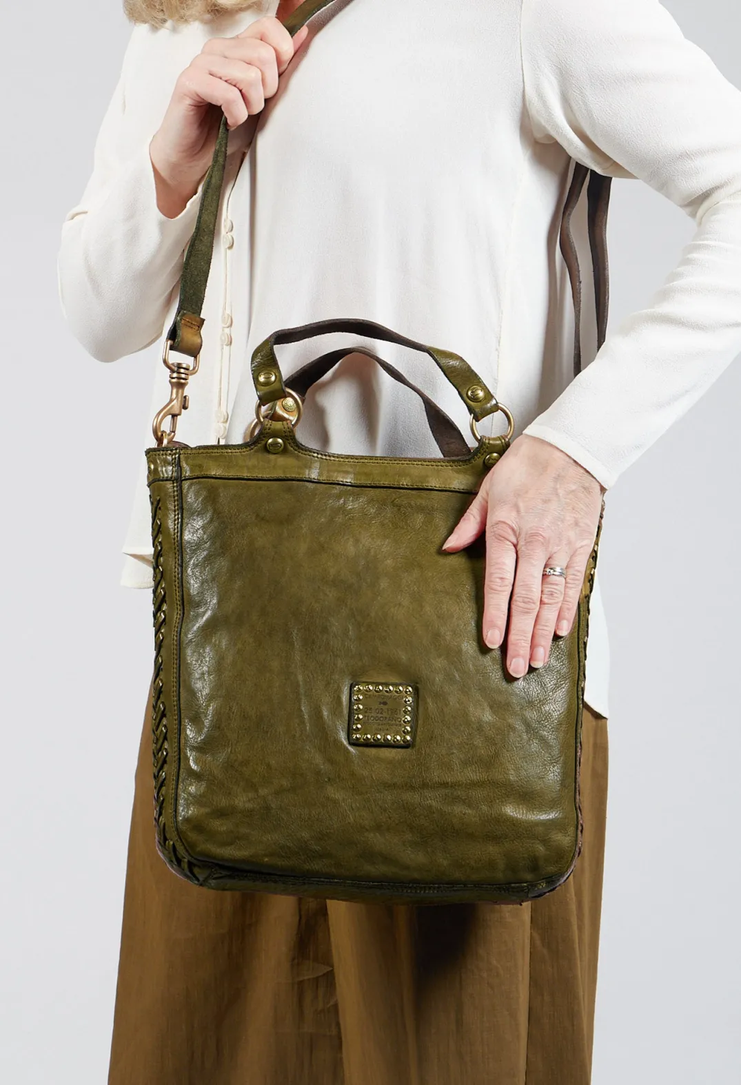 Campomaggi Bags^Top Handle Bag in Military