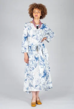 Lavi Dresses^Topazio Belted Dress in Blu Panna