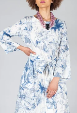 Lavi Dresses^Topazio Belted Dress in Blu Panna